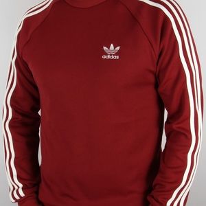 Adidas Originals Retro Sweat Top - Red, Size L